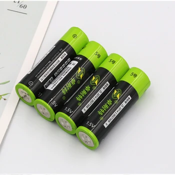 Original ZNTER AA 1.5 V 1700mAh Baterie Reîncărcabilă USB Reîncărcabilă Litiu-Polimer Baterie de Încărcare Rapidă prin Cablu Micro USB