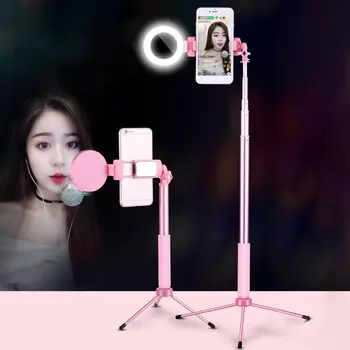 Inel de Lumina cu Stand pentru Vlogging Video de Make-up Selfie Selfie Stick USB Alimentat