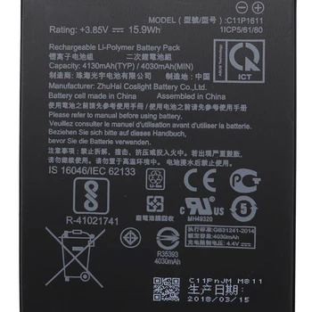 C11P1611 Original Baterie cu 4130mAh pentru ASUS Zenfone Max 3 Z3 Max ZC520TL X008DB Peg Pentru ASUS 3 X008 X008D + Instrumente Gratuite