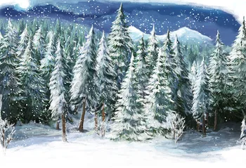 MEHOFOTO Crăciun fundal pentru studio foto de iarnă, pădure, zăpadă, munte pictura fundalul imprimat cu imagini fotografiere portret