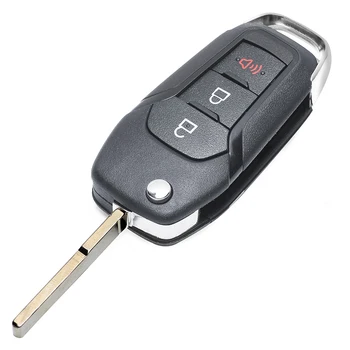 KEYECU Flip-Telecomanda Cheie Auto Shell Caz pentru Ford Fusion Marginea Explorer 2013-FCC ID: N5F-A08TAA (Shell)