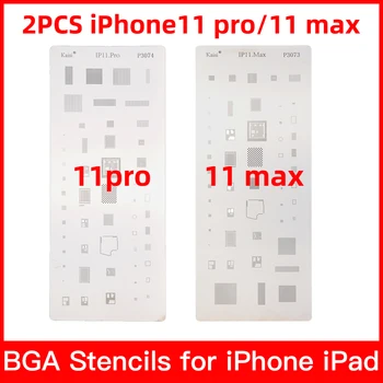19 buc set complet IC Cip BGA Reballing Stencil Kituri pentru iPhone XS MAX XR 8p 7 6s SE 6 5S 5C 5 4S iPad înaltă calitate
