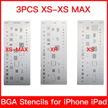 19 buc set complet IC Cip BGA Reballing Stencil Kituri pentru iPhone XS MAX XR 8p 7 6s SE 6 5S 5C 5 4S iPad înaltă calitate