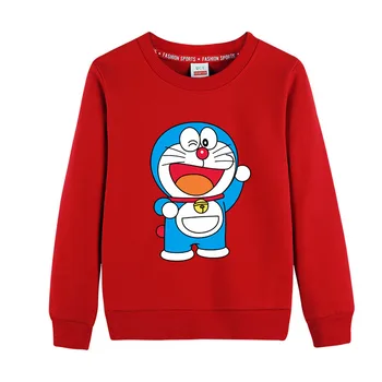 2020 Copii Toamna Hanorace Copilul Băieți Fete Doraemon Desene animate Jachete Copii Uza Topuri cu Maneci Lungi din bumbac