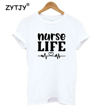 Asistenta viața inimii Femei tricou de Bumbac Casual Amuzant tricou Lady Yong Fata Top Tee Calitate mai Mare Navă S-471