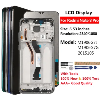 AAA+ Display Pentru Redmi Nota 8 Pro Display LCD Touch Ecran Pentru Xiaomi Redmi Nota 8 Pro Inlocuire Ecran LCD Bun 6.53 cm