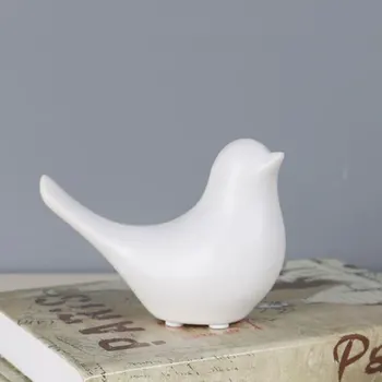 Ceramica Pasăre Decor Ceramic White Păsări Figurine Decor Nordic Artă Modernă Pentru Decor Camera Pentru Petrecere Acasă Decorare Accesorii