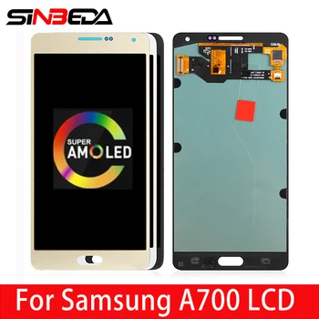 AMOLED Telefon Mobil LCD Pentru SAMSUNG A700 Galaxy LCD, Ecran Tactil Digitizer Pentru SAMSUNG A7 LCD A7009 A700H A700F A700S A700K