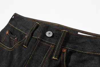 Autentic Respirabil Calitate de Top Trend Moda Barbati Pantaloni de Blugi Drepte Multi-buzunar de Agrement Mijlocul Talie Pantaloni pentru Bărbați