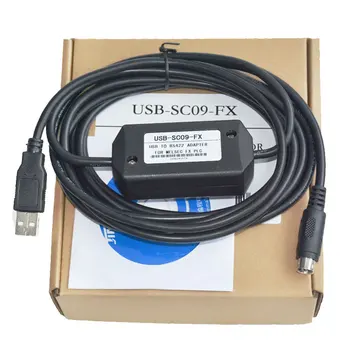 USB-SC09-FX Pentru Mitsubishi PLC Programare Cablu FX0N FX1N FX2N FX0S FX1S FX3U FX3G Seria Cablu de Comunicare windows7/10