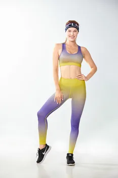 2021 Porturi Sutiene+Pantaloni Lungi Yoga Sport Set Din Doua Piese Pentru Femei Antrenament Set Exercitarea Femei Fără Mâneci Îmbrăcăminte Pentru Femei