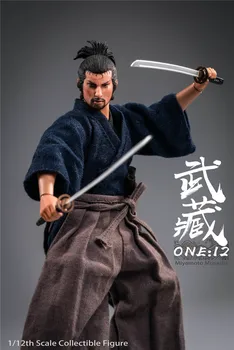 TWTOYS 1/12 scară TW1920 Miyamoto Musashi Japoneză Samurai Ronin set modelul de 6 inch figura de acțiune de colectare de jucării