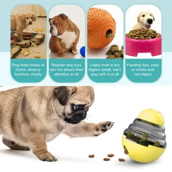 Interactive Jucării Câine IQ Alimente Mingea Jucărie mai Inteligent Alimente Caini Trata Dozator pentru Câini Pisici Joc de Formare de Animale de companie de Aprovizionare