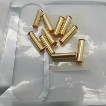 10buc Placat cu Aur terminal Presat la Rece de Cabluri din tablă de Sârmă de Cupru Maneca Ac Tubul de 4mm2 6mm2