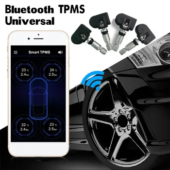 Tirebull Bluetooth TPMS Mașină de monitorizare a Presiunii în Anvelope Built-in Senzor de Mobile APP Display Anti-furt Impermeabil TPMS Pentru Android IOS