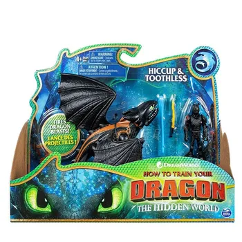 Cum Sa iti dresezi Dragonul 3 Noapte Fury alb/Negru Știrb Pvc Dragon Figura Model de Acțiune de Film, Jucarii pentru Copii
