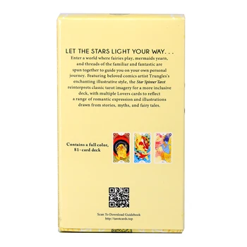 Steaua Spinner Tarot 81 De Carduri Full-Color Oracle Soarta Divinație Joc Punte de Tarot de Masă Jocuri de Tablă Carte de Joc Cu PDF Ghid