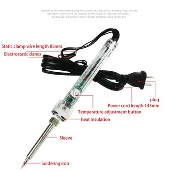 60W Stilou de Lipit ciocan de Lipit Tool Kit Bijuterii Chitara Ceas de Dispozitiv Mobil Circuit Electronic Repararea Fier Electric Pen #40