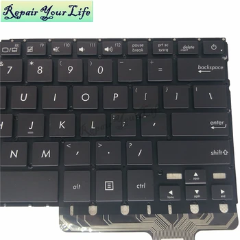 Tastatura laptop pentru ASUS UX330UA UX330CA UX330 U3000UA model US English 0KN1-342AR12 0KNB0-2101AR00 negru cu iluminare din spate de brand nou