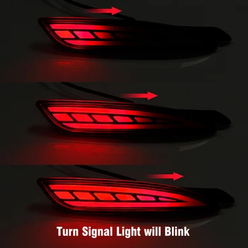 2 BUC Lampa de Ceață Spate Pentru Mazda 6 Atenza Mazda6 2019 2020 LED Bara Spate Reflector Lumina Lămpii de Frână Lumină Lumina de Semnalizare