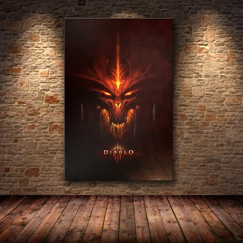Panza joc poster Diablo 3 HD Imagini de Arta, Tablouri Canvas Arta pentru Decor Acasă pictura Arta de Perete