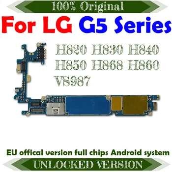 Placa de baza pentru LG G5 H850 Logica bord pentru LG G5 H868 H850 H820 H860 H840 H830 VS987 H831 H845 Placa de baza Debloca cu Android