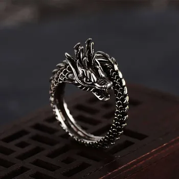 2019 Nou Fierbinte Stil Chinezesc Dragon Ring Pentru Bărbați Deschidere Reglabil Retro Bijuterii National Dominator Accesorii