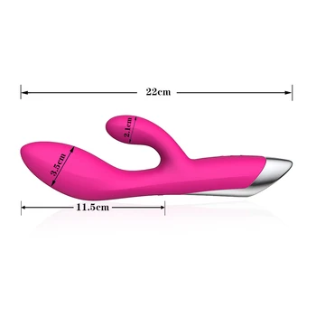 Dual Dildo Vibrator Pentru Femei Dual Vibration Silicon Rezistent La Apa Magic Stick Vagin Stimula Vibrator Erotic Jucarii Sexuale Pentru Femei