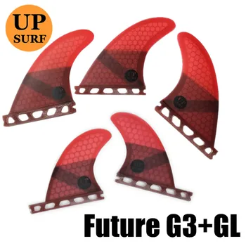 Viitorul G3+GL Fin prancha quilhas de Fibră de sticlă placă de Surf Aripioare Viitor-Tri-Quad-Aripioare Quilhas Fagure de miere Aripioare