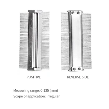Metal Neregulate Din Oțel Inoxidabil Profil De Contur Gauge Șablon De Tigla Plinte Laminat Profil Lemn Conducător Instrumente De Măsurare