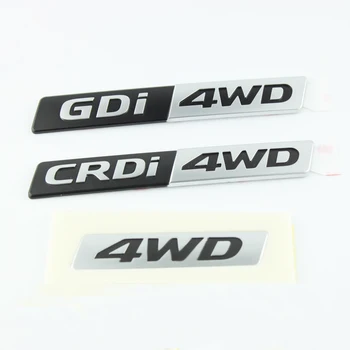 Tracțiune integrală 4WD 2.0 Embleme Auto-styling Chrome ABS accesorii Autocolante decor pentru Hyundai creta IX25 SANTAFE DM