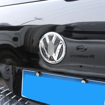 Rea Fibra de Carbon 3D Autocolant Spate Coada Ușă Logo-ul Pentru Volkswagen Touareg 2011-2018 decor Exterior Accesorii 6pcs
