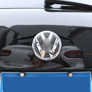 Rea Fibra de Carbon 3D Autocolant Spate Coada Ușă Logo-ul Pentru Volkswagen Touareg 2011-2018 decor Exterior Accesorii 6pcs