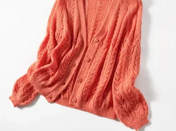 2020 Primăvara Devreme Pulover Tricotate Cardigan pentru femei V-neck mohair poftă de mâncare tricotaje de sex Feminin Single-breasted Gol Afară Uza de sus