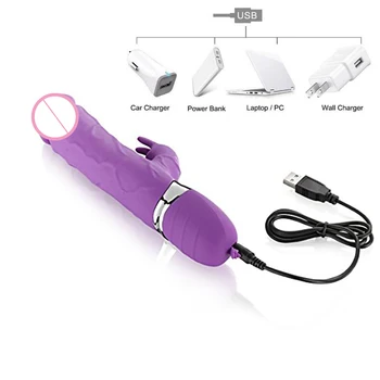 Motoare Duble Rabbit Vibrator Mare Dildo-Uri Pentru Femei Clitoris Vagin Vibrator Punctul G Feminin Erotice Jucarii Sexuale Pentru Adulți Masturbator