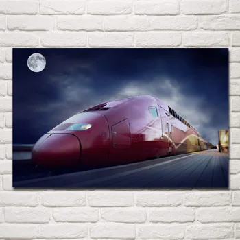 Modern trenurile de mare viteză Thalys, TGV material poster camera de zi acasă decorative de perete de pânză de mătase de arta de imprimare EX523