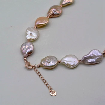 Logodna Pearl Set, Colier, Bratara Curcubeu Plat Monedă Lacrimă, o Colecție de Bijuterii Strălucitoare de Aur Roșu, Femei Bijuterii