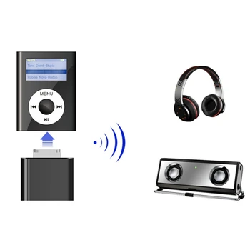 Muzica Transmițător Audio Pentru Bluetooth 2.1 EDR, Adaptor Audio Hifi 30 Pin Stereo pentru Căști, Adaptor pentru iPod Classic iPod Touch
