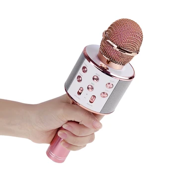 K-Melodie fără Fir Bluetooth Microfon Difuzor Profesional Portabil Karaok Mic Player Muzical Cântând Recorder KTV Mic
