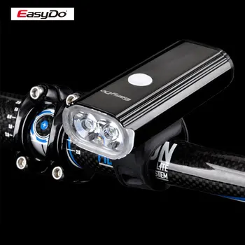 Easydo 1000lumen Biciclete Faruri Dual XGP LED 8 Moduri de Aluminiu de Locuințe 4400mAH Baterie Ghidon Lampă Față EL-1110