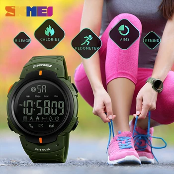 SKMEI Moda Ceas Inteligent Bărbați Ceas de Calorii Alarma Bluetooth Ceasuri 5Bar Digital Impermeabil Smartwatch Relogio Masculino 2019