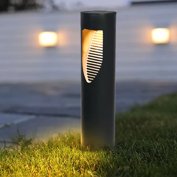 JeeYee Brand Solare cu LED-uri Impermeabil Grădină cu Gazon, cu Lampă Modernă Simplitate Solar în aer liber Curte Vila Peisaj Gazon Bolarzi Lumina