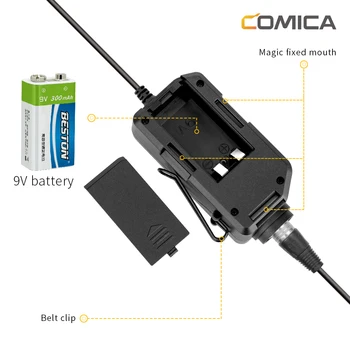 Comica AD2 6,35 mm/XLR-3.5 mm Audio Preamplificator Microfon adaptor pentru iPhone, iPad, Telefon Android DSLR Canon Nikon Camere si Chitara