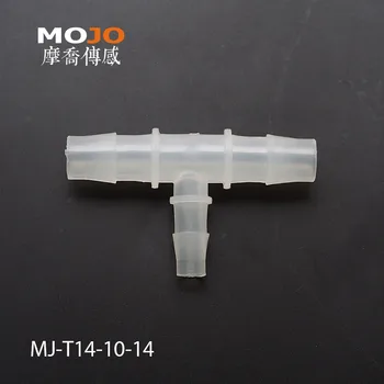 2020 transport Gratuit!! MJ-T14-10-14 Reducerea multiple tee conector de furtun de 10 mm la 14 mm ghimpată tip conectori (10buc/loturi)