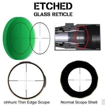 Ohhunt Margine Subțire 2-12X44 IR de Vânătoare Riflescopes Mil Dot Pahar Gravat Reticul RGB Iluminare Turnulete de Blocare Reset Fotografiere domeniul de Aplicare