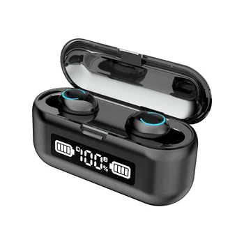 TWS F9 Căști fără Fir Bluetooth 9D HiFi Setero Cască Sport Sweatproof Căști de Anulare a Zgomotului Căști Cu Microfon