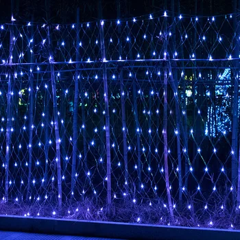 1.5mx1.5m 3mx2m CONDUS Net Plasă de Basm Șir Lumina 8 Moduri de Ghirlanda Fereastră Perdea de Crăciun Zână Lumina Petrecere de Nunta Lumină de Vacanță