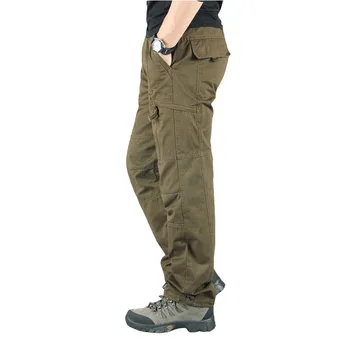Barbati Pantaloni Casual Multi Buzunare Militare Tactice Pantaloni Pantalon Hombre Bărbați pantaloni de Trening Lungi Drepte Pantaloni Plus Dimensiune 3XL
