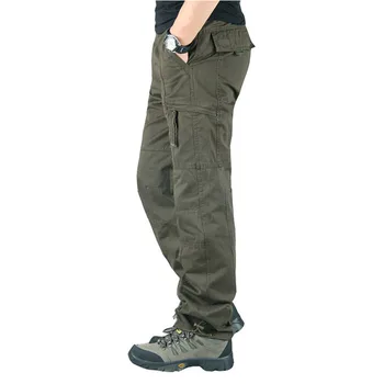 Barbati Pantaloni Casual Multi Buzunare Militare Tactice Pantaloni Pantalon Hombre Bărbați pantaloni de Trening Lungi Drepte Pantaloni Plus Dimensiune 3XL