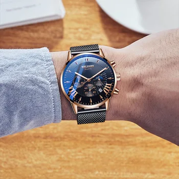 2019 Bărbați Ceas De Mână De Om De Afaceri Ceasuri Cronograf Brand De Lux De Sex Masculin Ceas Cuarț Ceas De Mână Ceas Pentru Bărbați Relogio Masculino